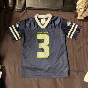 NFL Seattle Seahawks Russell Wilson jersey - navy and green
womens small